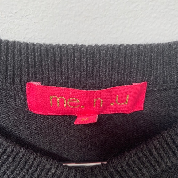 Me.n.u Rhinestone Skull Sweater - Picture 3 of 5